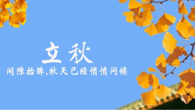 24節(jié)氣丨立秋