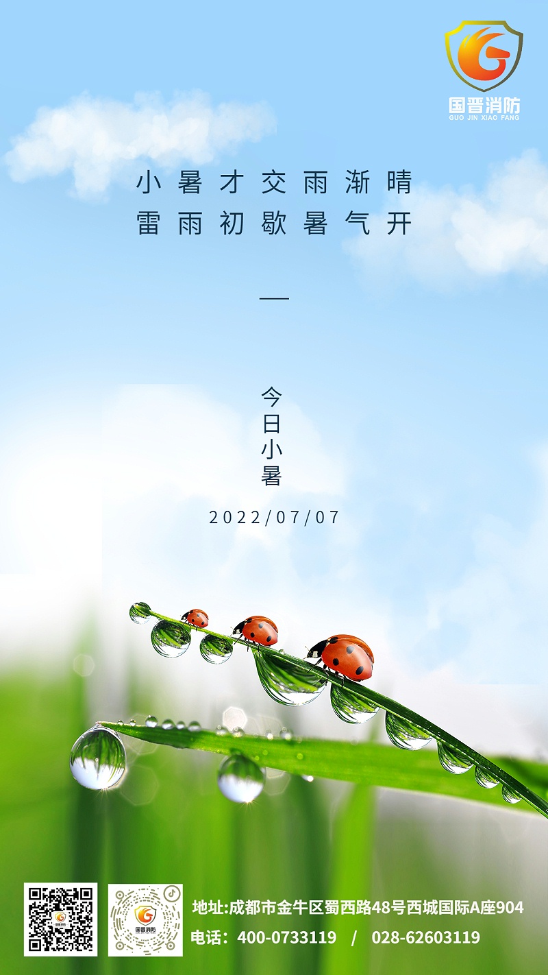 小暑節(jié)氣夏天綠植中式實景手機(jī)海報