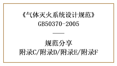 氣體滅火系統(tǒng)設計規(guī)范—附錄C/附錄D/附錄E/附錄F—四川國晉消防分享